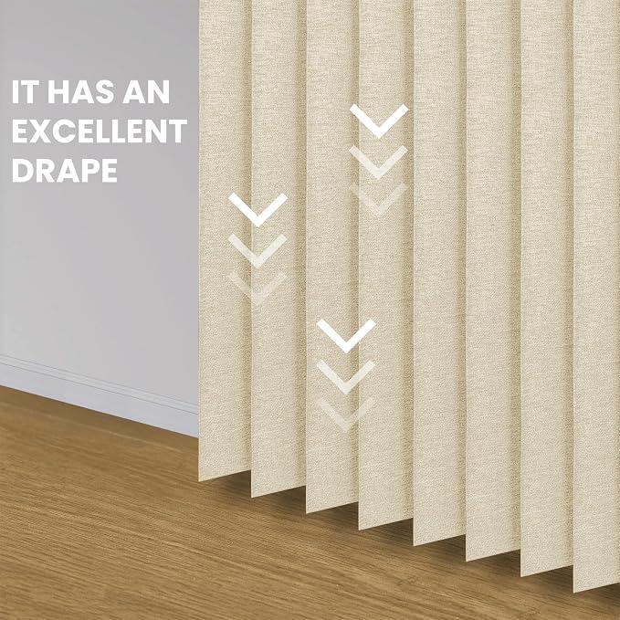 AJAZZ Set: Curtain Rods No Drilling (28-39" W Adjustable Range) & Accordion Door Curtain Cream White 42W×78" L, Accordion Doors for Closet Doorway Room Divider