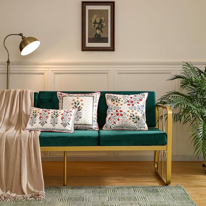 ISAENNE Designer Velvet Throw Pillow Cover,20"x12" Set of 2-Bertina C | Pillow Cover,Concealed Zipper Design,Dragonfly Pattern,Sofas,Bedroom,Living Room,Lounge Chairs,All Season Home Decor