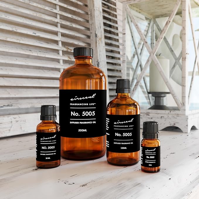 AirScent Diffuser Oil Inspired by TF's Oud Wood - No. 5005-30 mL | Perfume Dupe - Fragrance Oil Blend for Ultrasonic and Waterless Diffusers and Crafting - 1 fl oz Dropper Bottle