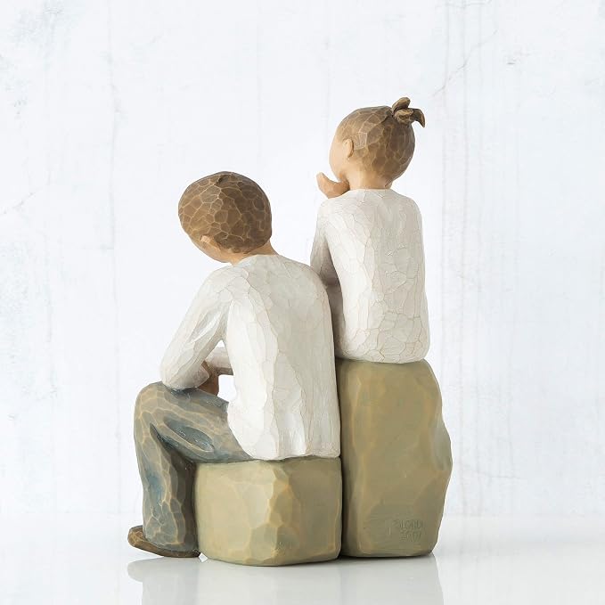 Willow Tree Brother and Sister, Sculpted Hand-Painted Figure