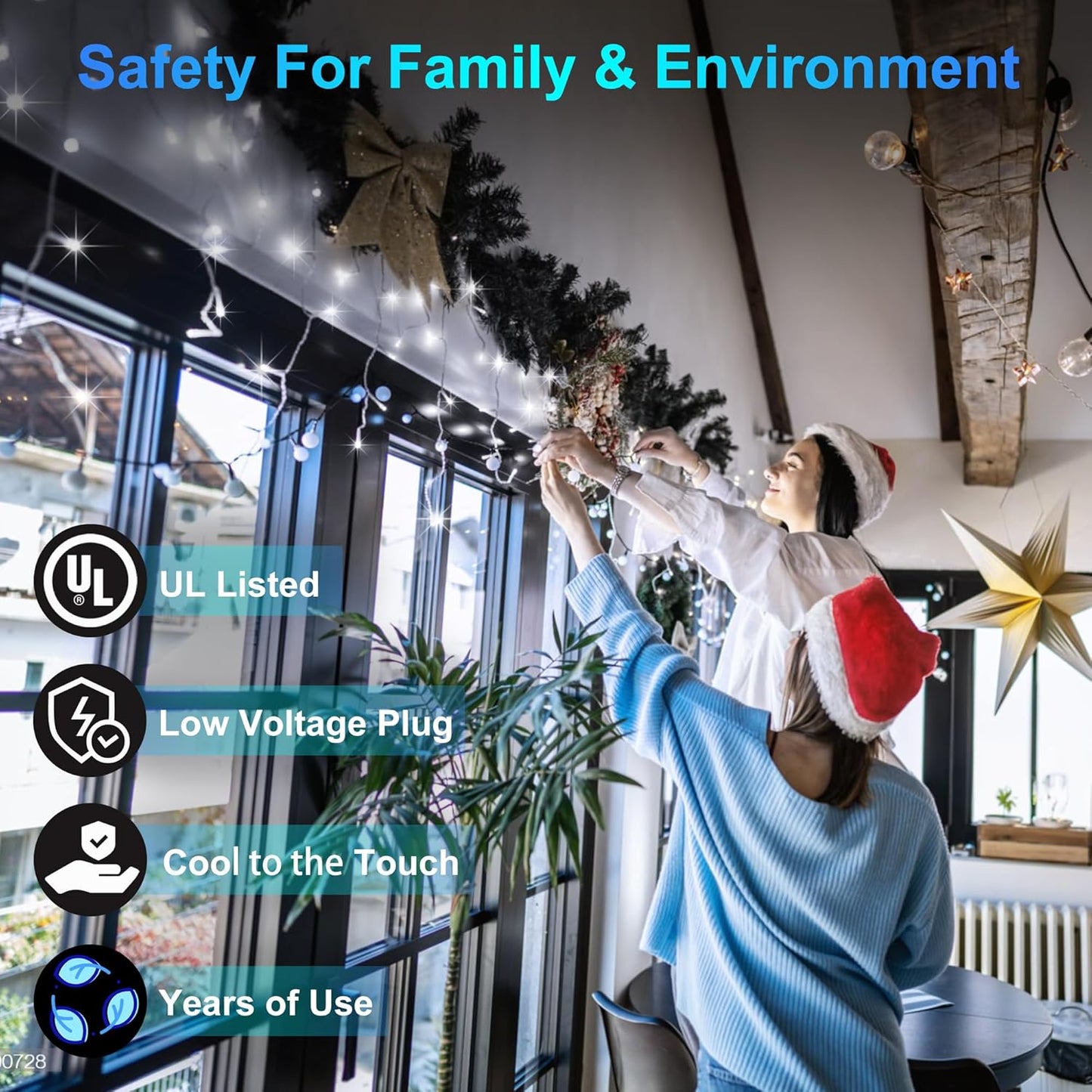 1332 LED 132FT Christmas Lights with 296 Drops, 12 Modes Dimmable Cool White Outdoor Hanging Lights with Timer Memory, Waterproof Curtain Lights for Home Bedroom Indoor Tree Window Roof Fence Wedding