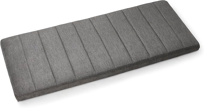 Hearth & Harbor Upholstered King Headboard - Easy Assemble Channel Stitched Headboard King Size Bed - Wall Mounted Headboards with 3D Soundproof Wall Panels Peel & Stick Floating Headboards, Grey