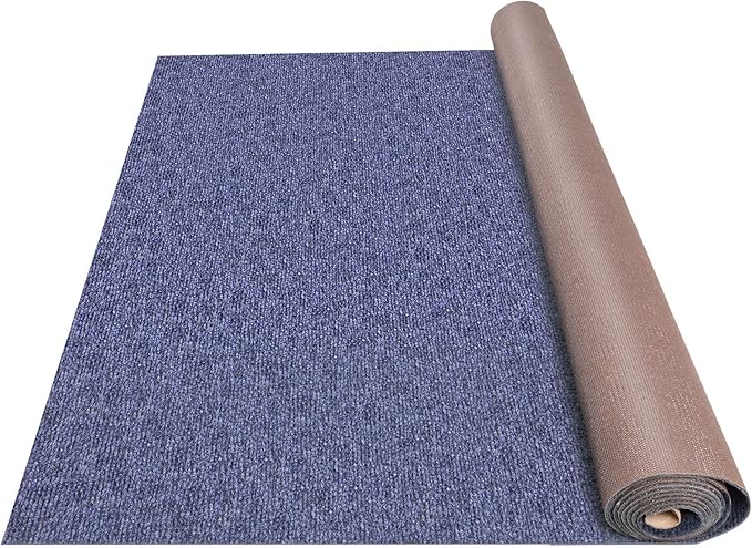 Happybuy 6 ft x 39 ft Deep Blue Marine Carpet for Boats Waterproof - 0.18" Thick Indoor Outdoor Rug Carpet Roll for Home Patio Porch Deck