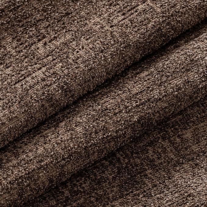 MIULEE Decorative Throw Pillow Covers 24x24 Pack of 2 Brown Couch Pillow Covers Soft Cozy Textured Chenille Pillowcases for Home Decor Sofa Living Room Cushion Bedroom