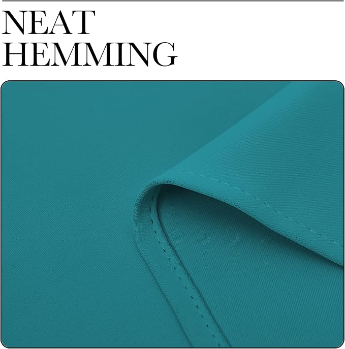 NICETOWN Room Darkening Curtains 68 inch Length 2 Panels, Thermal Insulated Grommet Blackout Curtains for Modern Casual Elegant Bedroom Kids Room Theme Decoration (Peacock Teal, 2 Pieces, W42)