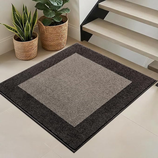 Washable Area Rug 36" x 36", Non Slip Kitchen Rug for Floor, Absorbent Entrance Rug for Dining Room, Bedroom, Living Room (Roll Packing)