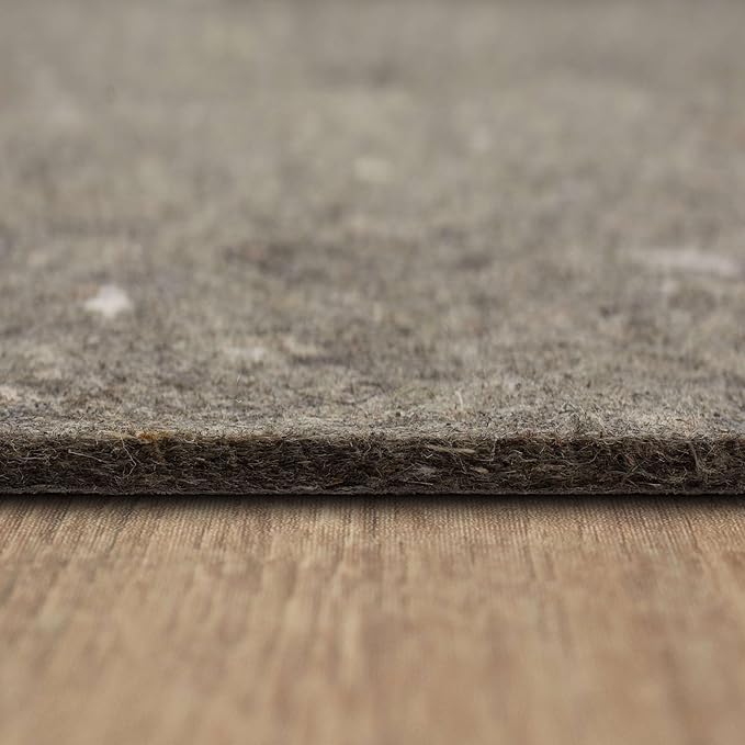 Mohawk Home Non Slip Rug Pad 7' x 10' - 3/8" Thick Felt + Latex Rubber Gripper - Dual Surface Cushion for Hardwood, Carpet, Tile Floors, Made in USA