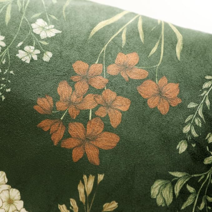 ISAENNE Designer Vintage Velvet Throw Pillow Cover,20"x12"-Nocturne | Pillow Cover,Concealed Zipper Design,Dragonfly Pattern,Sofas,Bedroom,Living Room,Lounge Chairs,All Season Home Decor