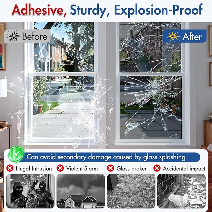 Coavas One Way Privacy Window Tint for Home, Daytime Reflective Mirror Glass Film See Out Not in, Heat & UV Blocking for Balcony/Living Room Large Windows with 3 Tools, 35.4 x 394 Inch, Black