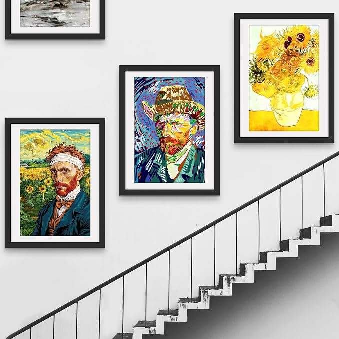 Picrit 30x40 Picture Frame 3 Pack, Black Poster Frame, Display Poster 24 x 36 with Mat or 30 x 40 without Mat for Horizontal or Vertical Wall Mounting