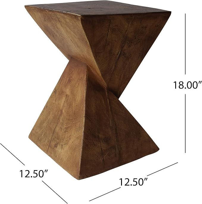 Christopher Knight Home Jerod Light-Weight Concrete Accent Table, Natural