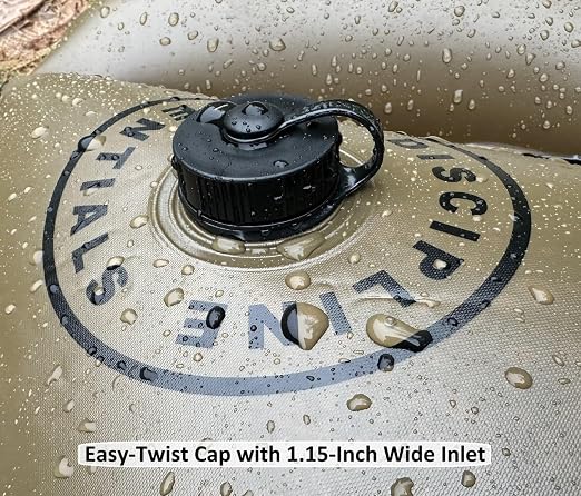Slow Release Ring-Style Tree Watering Bag - 15 Gallon Watering Ring for Trees, Discipline Essentials (2 Pack, Brown/Black)