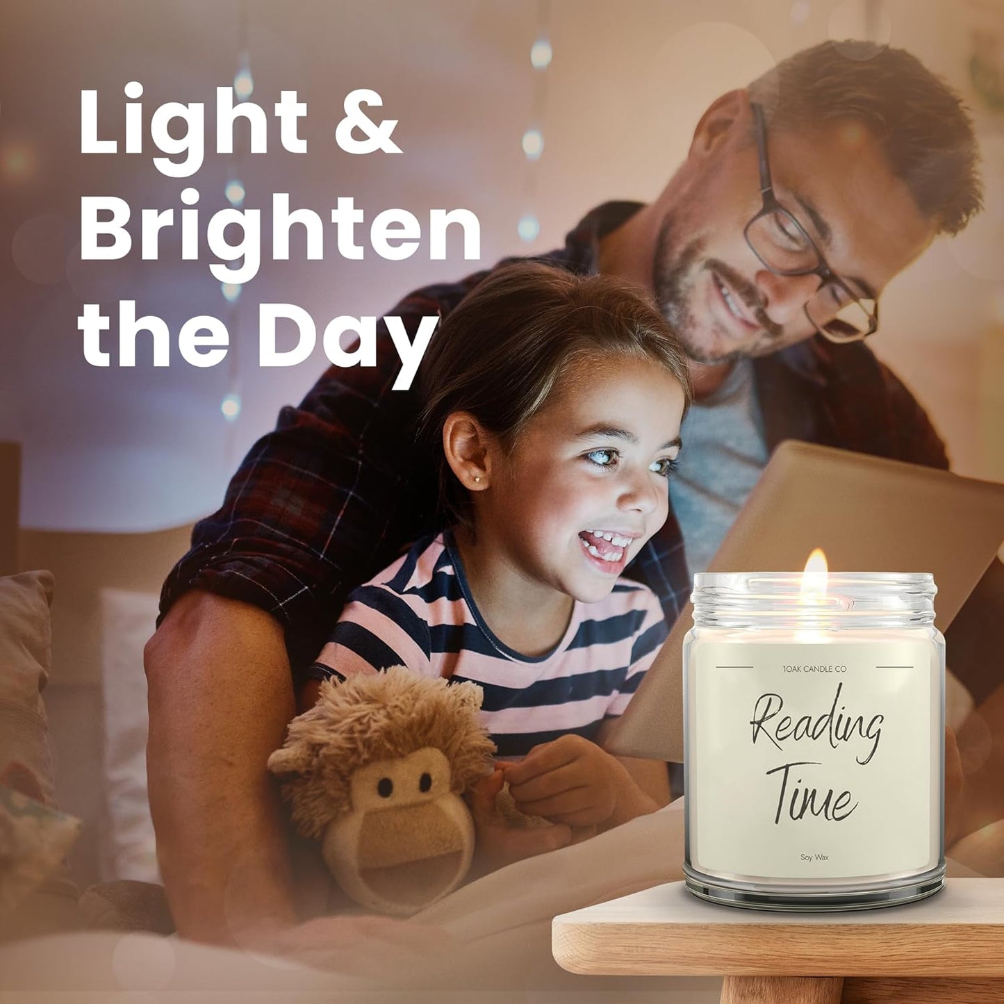 1OAK Vanilla Soy Candles - Reading Candle - Gifts for Readers - Cool Gifts for Book Lovers Women - Book Themed