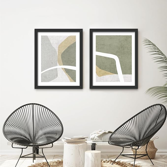Picrit 22x28 Frame 3 Pack, Black Poster Frame, Display Poster 18 x 24 with Mat or 22 x 28 without Mat for Horizontal or Vertical Wall Mounting