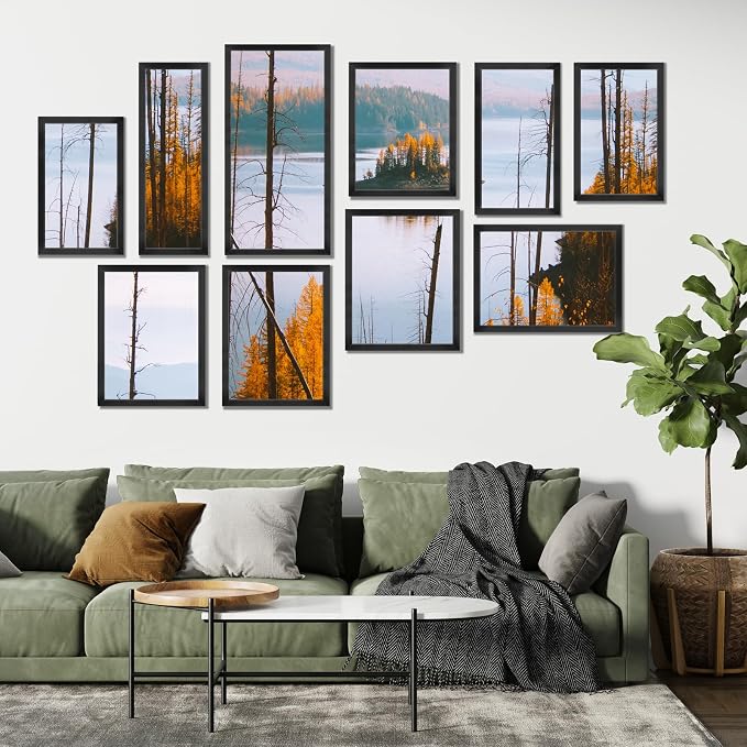 LaVie Home 5x15 Picture Frame Black, Panoramic Picture Frame for Wall Decoration, Classic Black Minimalist Style Suitable for Decorating Houses, Offices, Hotels（1 Pack）