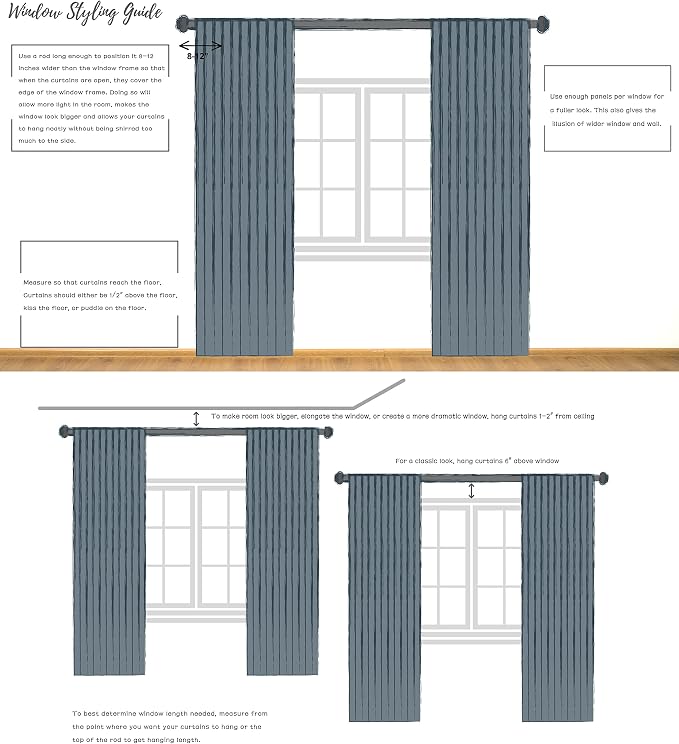 Ombre Door Curtain 100" Extra Wide Gradient Print on Rayon Blend Light Filtering Fabric Window Treatment for Sliding Patio Door with 14 Grommets, Cream White to Indigo Blue, 100" x 84", 1 Panel