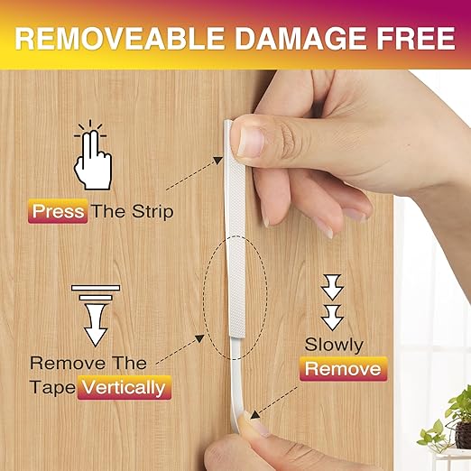 Picture Hanging Strips Heavy Duty XL 18 Pairs/36Strips, Damage Free Hanging Picture Hangers, Removable Adhesive Hook and Loop Wall Strips, Frame Stickers No Nails for Home Decor Wall Posters