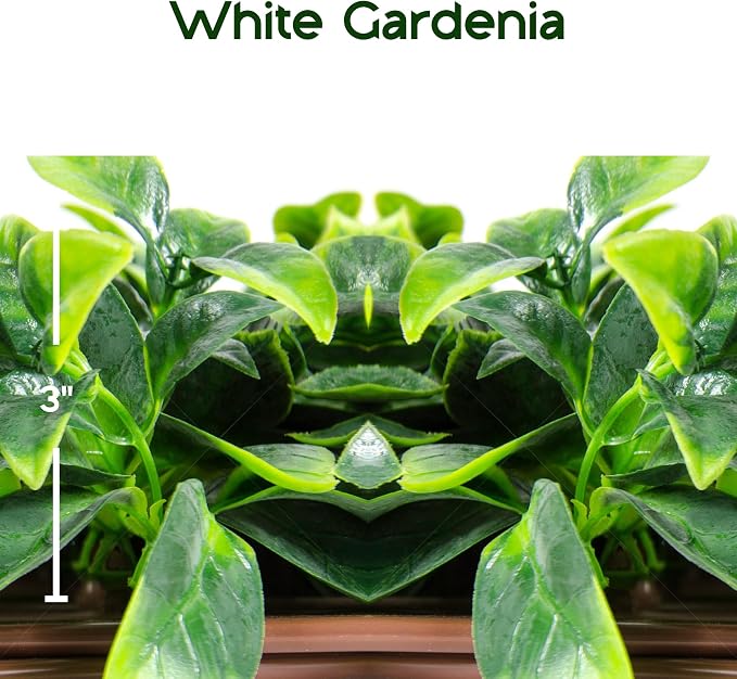 NatraHedge Artificial Privacy Grass Wall Decor, White Gardenia, Faux | Trellis, Expandable Lattice Panels for Indoor, Outdoor, Garden and Balcony Greenery Wall Fence Screen | UV Resistant