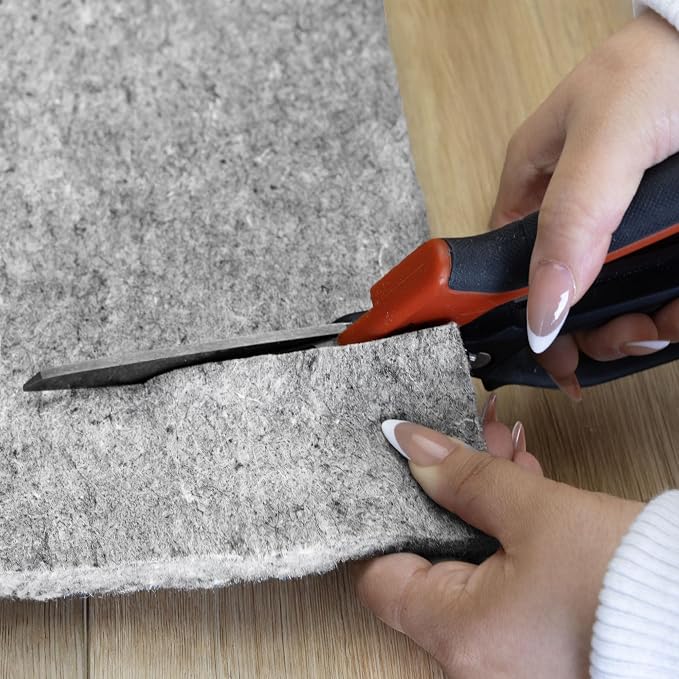 RUGPADUSA - Dual Surface - 6'x9' - 1/2" Thick - Felt + Rubber - Non-Slip Backing Rug Pad - Adds Comfort and Protection - for Hard Surface Floors