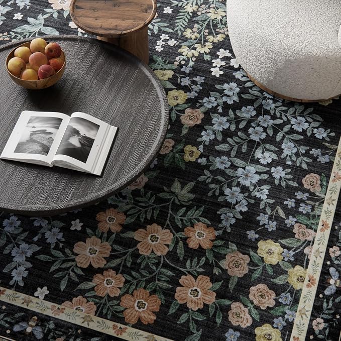Machine Washable Small Rugs for Entryway: Door Mat Indoor Entrance 2x3 Rug Boho Throw Rug Non-Slip Low Pile Kitchen Rug for Front Door Indoor Entrance Entry Kitchen Bedside Kids Room
