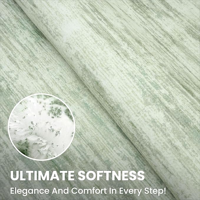 SIILOOM 2x3 Modern Abstract Rug for Entryway, Lime Green Super Soft Small Area Rug, Washable Non-Slip Kitchen Rugs, Low-Pile Mat for Bedside, Indoor Door Mat