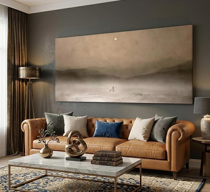 Large Jesus And Lamb Canvas Wall Art Christian Religious Good Shepherd The Lost Lamb Painting Picture Wall Decor Jesus Leaves the 99 Sheep Poster Print Artwork for Bedroom Prayer Room Church
