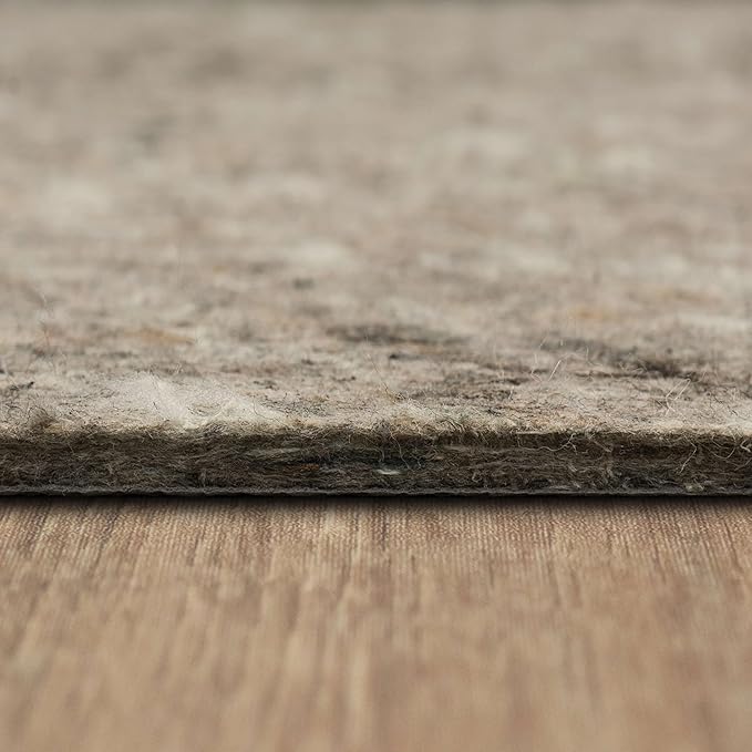 Mohawk Home Non Slip Rug Pad 12' x 15' - 1/2" Thick Felt + Latex Rubber Gripper - Dual Surface Cushion for Hardwood, Carpet, Tile Floors, Made in USA