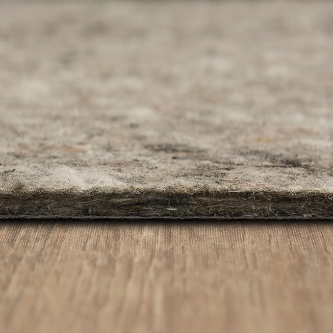 Mohawk Home Non Slip Rug Pad 9' x 12' - 1/2" Thick Felt + Latex Rubber Gripper - Dual Surface Cushion for Hardwood, Carpet, Tile Floors, Made in USA