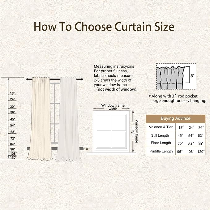Sutuo Home Caramel Boho Curtains 2 Panels, Sheer Lace Curtains 90 Inches Long for Bedroom Kitchen Bohemian Crochet Vintage Tassels Window Treatments Rustic Geometry Rod Pocket, 50" x 90" Dark Coffee