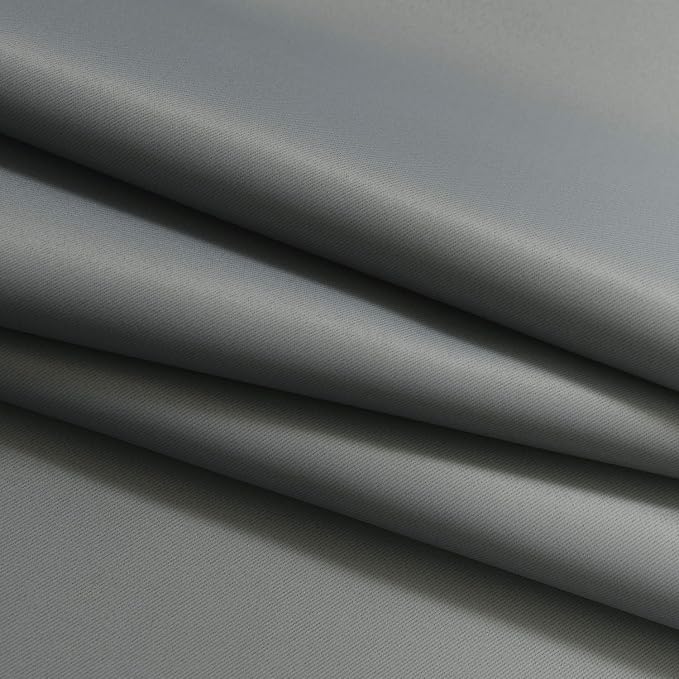 Yakamok Ombre Curtains Grey and Greyish White for Living Room,52Wx90L | Room Darkening Curtains 90,Thermal Insulated Gradient Color Drape,Light Blocking Grommet Window Curtains for Bedroom,2 Panels