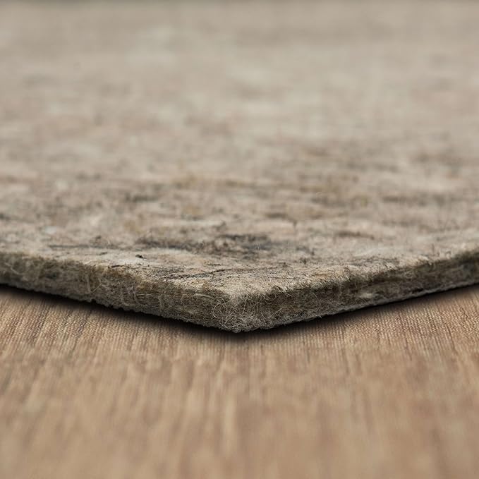 Mohawk Home Non Slip Rug Pad 12' x 15' - 1/2" Thick Felt + Latex Rubber Gripper - Dual Surface Cushion for Hardwood, Carpet, Tile Floors, Made in USA