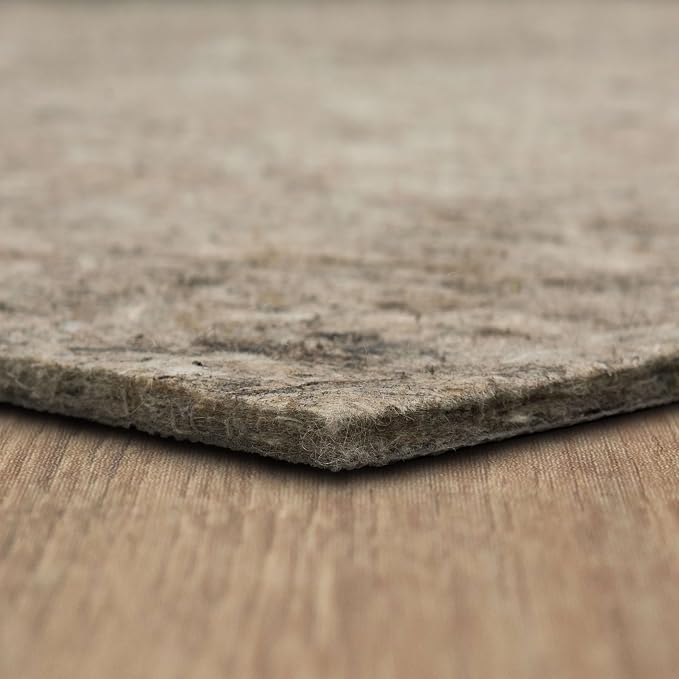 Mohawk Home Non Slip Rug Pad 10' x 14' - 1/2" Thick Felt + Latex Rubber Gripper - Dual Surface Cushion for Hardwood, Carpet, Tile Floors, Made in USA