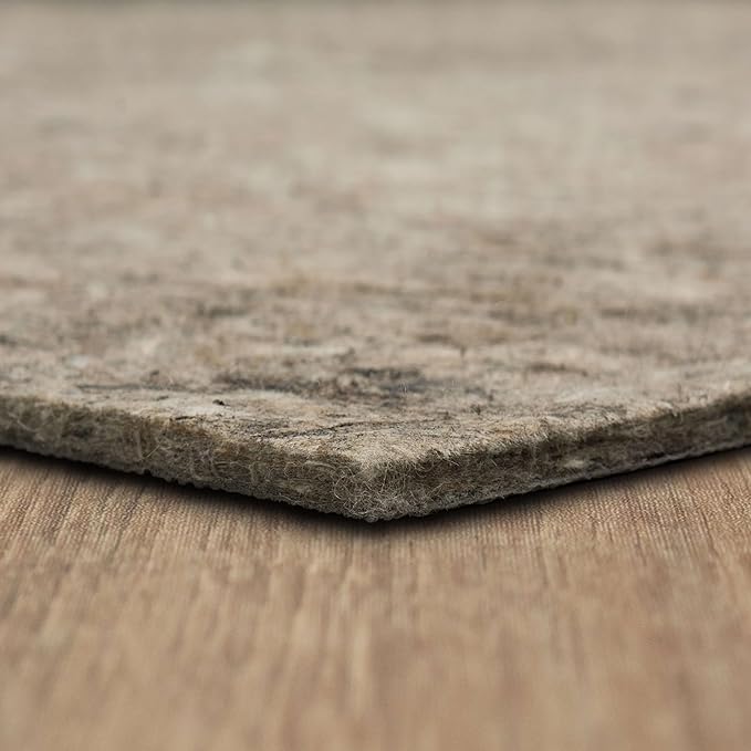 Mohawk Home Non Slip Rug Pad 2' x 3' - 1/2" Thick Felt + Latex Rubber Gripper - Dual Surface Cushion for Hardwood, Carpet, Tile Floors, Made in USA
