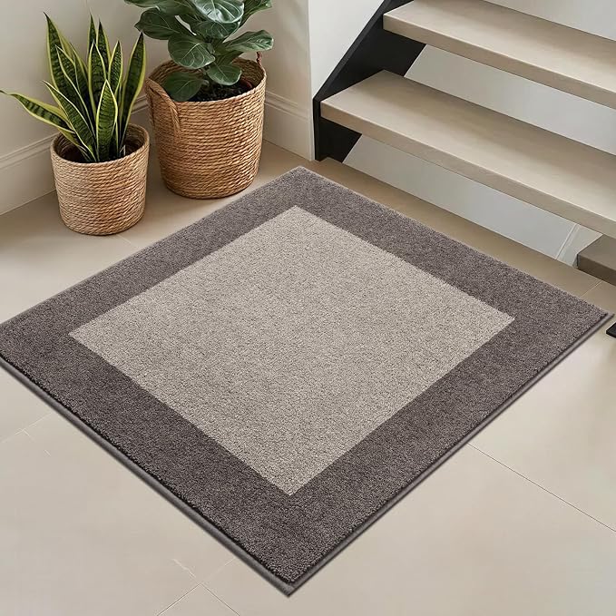 Washable Area Rug 36" x 36", Non Slip Kitchen Rug for Floor, Absorbent Entrance Rug for Dining Room, Bedroom, Living Room (Roll Packing)