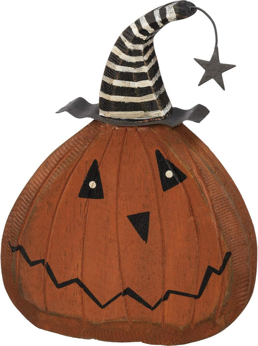 Primitives by Kathy Halloween Pumpkin Head Chunky Sitter