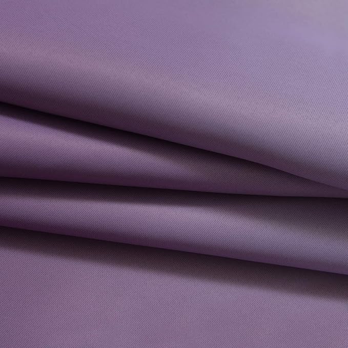 Yakamok Ombre Curtains Purple and Greyish White for Living Room,42Wx84L | Room Darkening Curtains 84,Thermal Insulated Gradient Color Drape,Light Blocking Grommet Window Curtains for Bedroom,2 Panels
