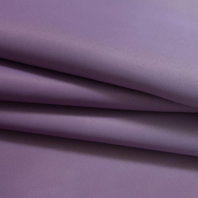 Yakamok Ombre Curtains Purple and Greyish White for Living Room,70Wx63L | Room Darkening Curtains 63,Thermal Insulated Gradient Color Drape,Light Blocking Grommet Window Curtains for Bedroom,2 Panels