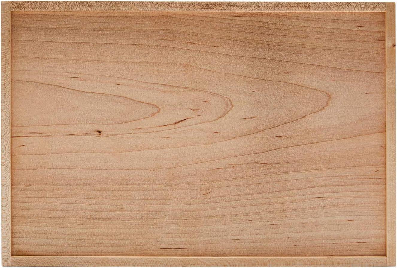 pandapark Wood Organizer Tray,Black Walnut,Desk & Drawer Storage Box (Maple Master)