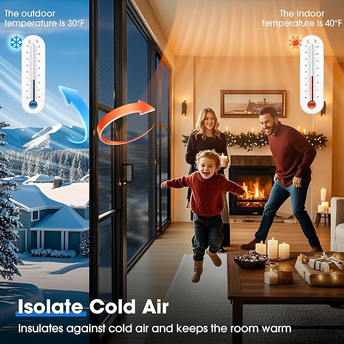 Coavas One Way Privacy Window Film Reflective Window Tint for Home,Static Cling Mirror Heat Blocking Covering See Out Not in,Anti-Uv House Daytime Privacy, Blue-Silver,35.4x118.1 in