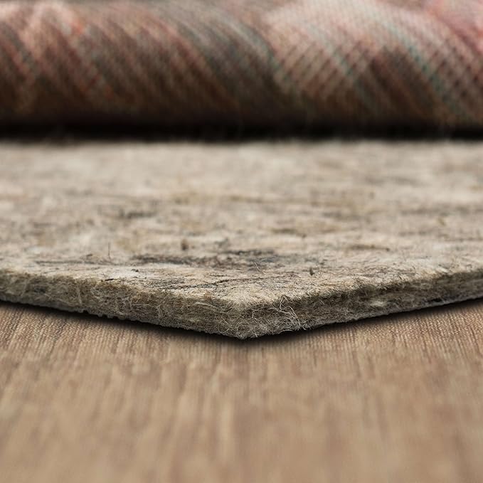 Mohawk Home Non Slip Rug Pad 3' x 12' - 1/2" Thick Felt + Latex Rubber Gripper - Dual Surface Cushion for Hardwood, Carpet, Tile Floors, Made in USA