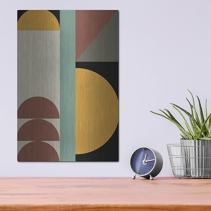 'Abstract Geometric 3' by Gary Williams, Metal Wall Art, 12"x16"