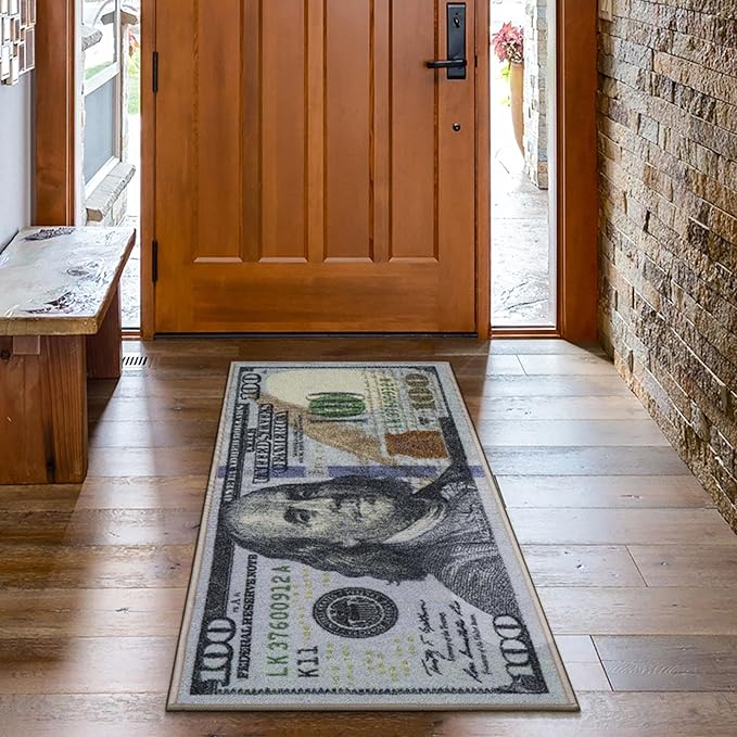 Ottomanson Rugs for Living Room, Bedroom - Non Slip Durable Large Floor Carpet for High Traffic Areas - Indoor Rug for Dining Room Kitchen Kids Playroom, 1'8" x 4'5" (Runner), New $100 Multicolor