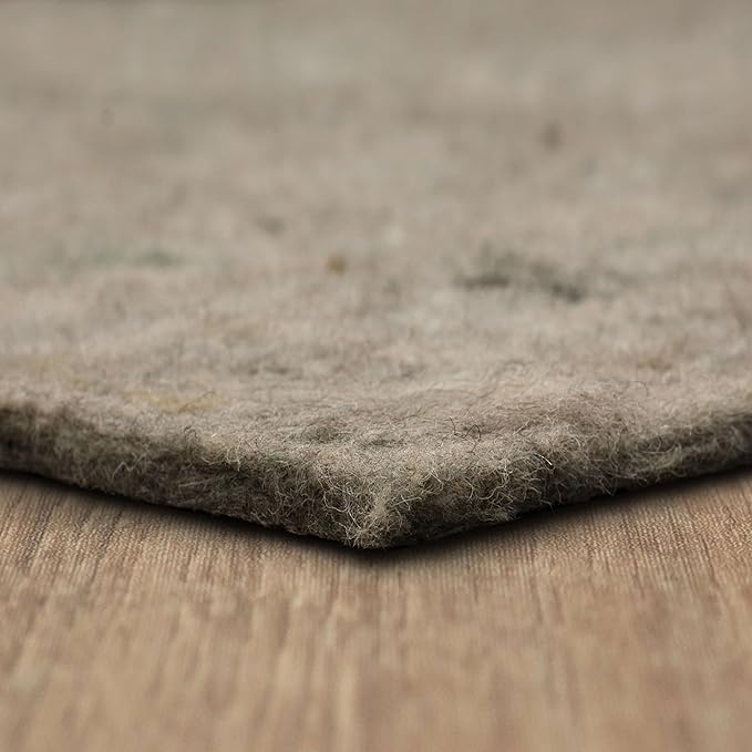 Mohawk Home Felt Rug Pad 11' 1" x 15' 8" - 3/8 Inch Thick Cushion for Area Rugs, Protective Underlay for Hardwood Floors, Comfort and Insulation – Felt Only Pad