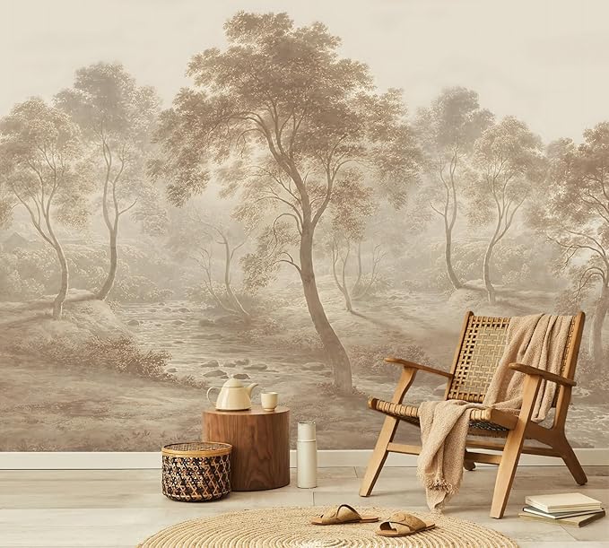 YQWDMX - Peel and Stick Vintage Forest Wallpaper Tropical Jungle murals for Bedroom ZY10 XL