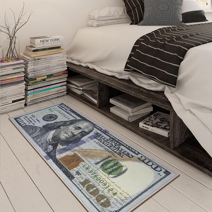 Ottomanson Rugs for Living Room, Bedroom - Non Slip Durable Large Floor Carpet for High Traffic Areas - Indoor Rug for Dining Room Kitchen Kids Playroom, 1'8" x 4'5" (Runner), New $100 Multicolor