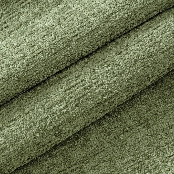 MIULEE Decorative Throw Pillow Covers 18x18 Pack of 2 Sage Green Spring Couch Pillow Covers Soft Cozy Textured Chenille Pillowcases for Home Decor Sofa Living Room Cushion Bedroom
