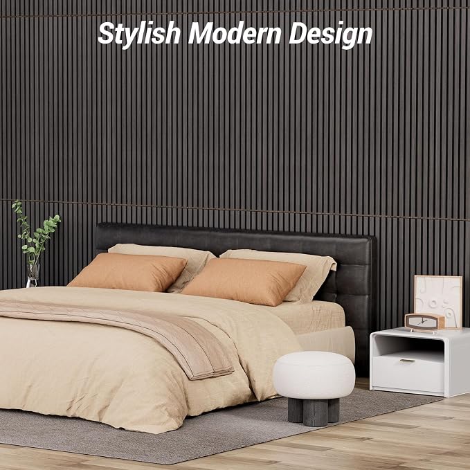 TONOR 4-Pack Acoustic Wood Veneer Wall Panels, 47.2” * 23.6” * 0.74” 3D Self-Adhesive Panel, Dual Layer Soundproof Tiles for Echo Absorption, Decorative Acoustical Barrier, Blackwood Veneer