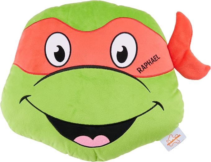 Teenage Mutant Ninja Turtles Plush Cushion Pillow, Soft Plush Throw Pillow Cute Fluffy Cushion Bedroom Decor, Gifts for Teens, Women (Green TMNT, L15 x W13.4)