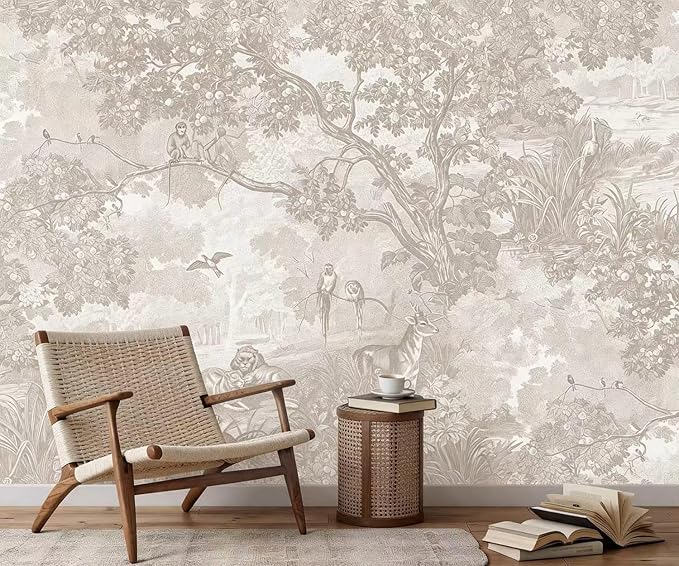 YQWDMX - Light Jungle Wallpaper self-Adhesive Wallpaper Mural for Bedroom ZY22 XL