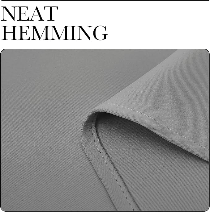NICETOWN Silver Grey Room Darkening Curtain Panels 78" Long for RV, Play Room, Studio, Heat Block Out and Keep Warm Drapes Window Treatment Drapes for Doorway Entryway Patio (55" Width, 2 Panels)